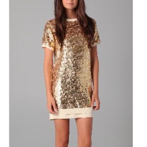 Pencey Sequined Shift Dress, small